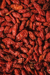 Closeup of goji berries