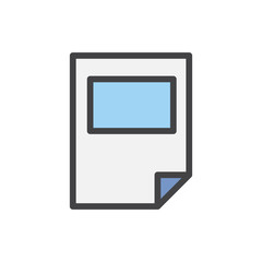 Naklejka premium Illustration of document icon