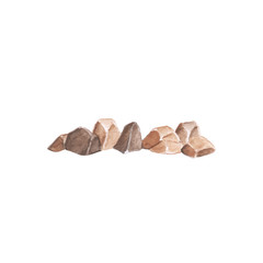 Hand drawn a brown stone