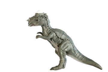 Pachycephalosaurus dinosaurs toy isolated on white background ,with clipping path