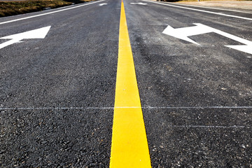 Asphalt highway texture