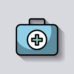 medical kit first aid emergency care image vector illustration 