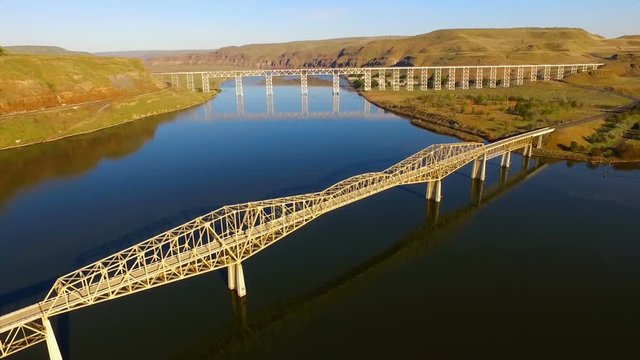 Lyon's Ferry Bridges Snake and Palouse River Washington State