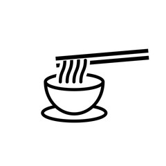 noodle icon outline