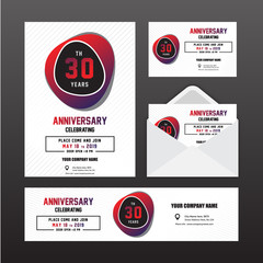 Naklejka na ściany i meble Flayer anniversary , banner, brochure template , invitation cards