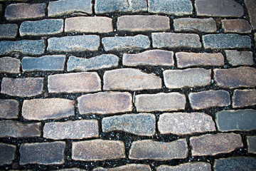 A cobblestone background