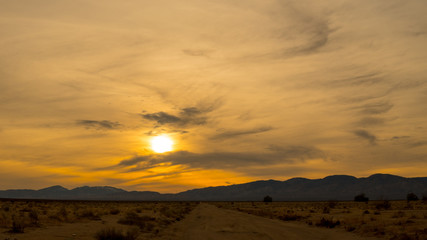 Desert Landscape Sunset