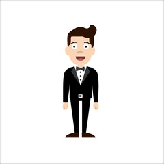 businessman cute character