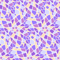 Fototapeta na wymiar Colorful mosaic style vector seamless pattern