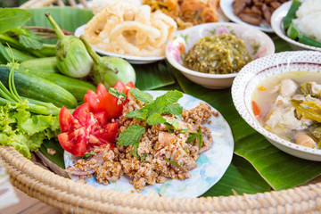 Northern style food of Thailand
