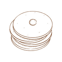 Abstract bakery food