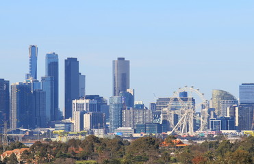 Fototapeta premium Melbourne downtown cityscape Australia