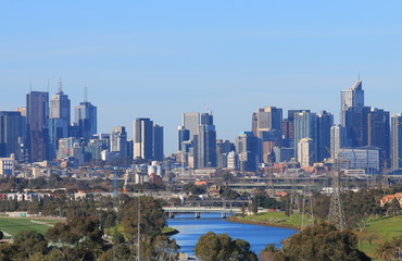 Fototapeta premium Melbourne downtown cityscape Australia