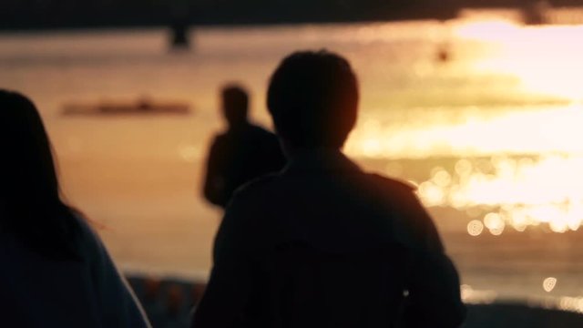 東京　夕日　シルエット　アウトフォーカス　スーパースロー　8倍速