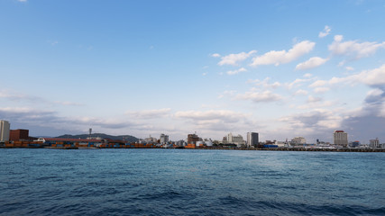 Naklejka premium 石垣港の風景