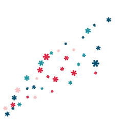 Festive Background with Colorful  flowers. Feminine Pattern for Postcard, Print, Banner or Poster. Small Pretty  flowers For Party Decoration, Wedding, Birthday or Anniversary Invitation. 