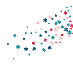 Festive Background with Colorful  flowers. Feminine Pattern for Postcard, Print, Banner or Poster. Small Pretty  flowers For Party Decoration, Wedding, Birthday or Anniversary Invitation. 