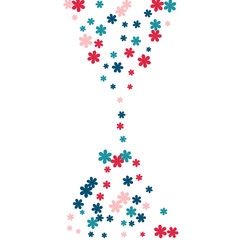 Festive Background with Colorful  flowers. Feminine Pattern for Postcard, Print, Banner or Poster. Small Pretty  flowers For Party Decoration, Wedding, Birthday or Anniversary Invitation. 