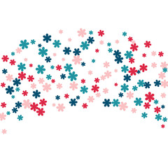 Festive Background with Colorful  flowers. Feminine Pattern for Postcard, Print, Banner or Poster. Small Pretty  flowers For Party Decoration, Wedding, Birthday or Anniversary Invitation. 