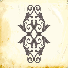 Classical baroque vector of vintage element for design. Decorative design element filigree calligraphy vector. You can use for wedding decoration of greeting card and laser cutting.