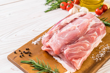 fresh pork raw fillet