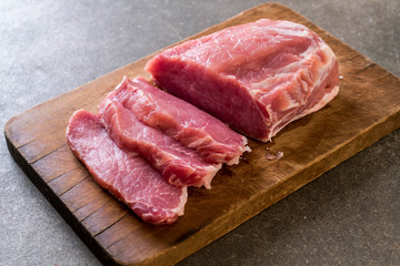 fresh pork raw fillet