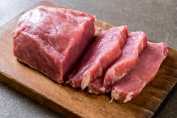 fresh pork raw fillet