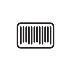 bar code scan outlined vector icon. Modern simple isolated sign. Pixel perfect vector  illustration for logo, website, mobile app and other designs