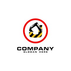 sophisticated luxury logos, concept logo excavator letter J