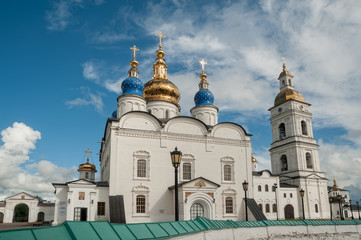 Fototapeta na wymiar St Sophia-Assumption Cathedral in Tobolsk Kremlin