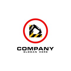 sophisticated luxury logos, concept logo excavator letter L