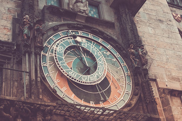 Fototapeta na wymiar Prague astronomical clock Orloj