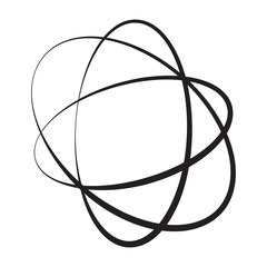 Black rings with different thickness on white © rashpeg