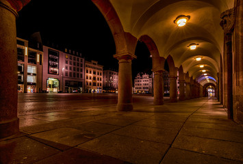 Leipzig bei Nacht - Leipzig at night