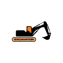 excavator logo vector