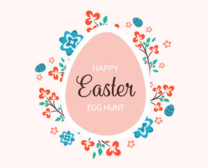 Design for easter day celebration. Vector templates for card, poster, flyer and other users.