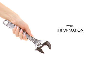 Construction key in a hand pattern