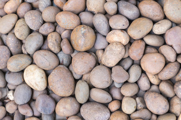 Stone pebbles texture background for interior exterior decoration and industrial construction concept design.