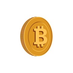 bitcoin and blockchain logo vector illustrations