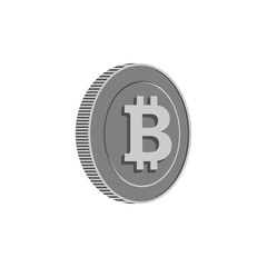 bitcoin and blockchain logo vector illustrations