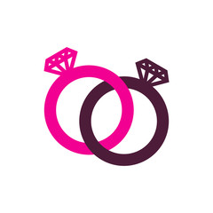 Wedding Logo Icon Design