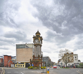 Fototapeta na wymiar The Victorian clock tower in Exeter