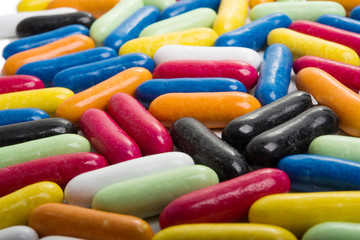 candy with liquorice isolated