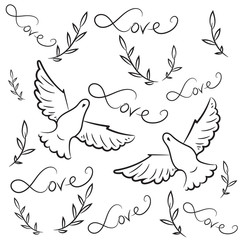 doves and olive branches