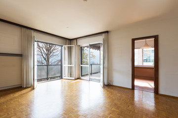 Flat living room to be restored