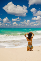 Woman at the beach in Thailand