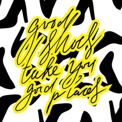 Obraz premium Fashion quote. Hand lettering for your design.