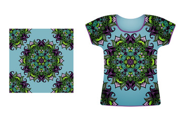T-shirt with seamless pattern