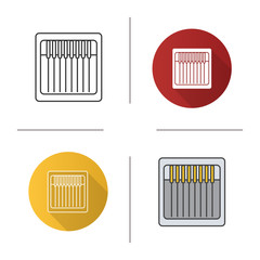 Sewing machine needles pack icon