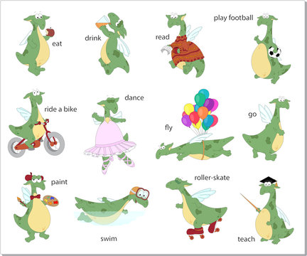 Green dragon english verbs